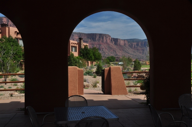 on the resort grounds